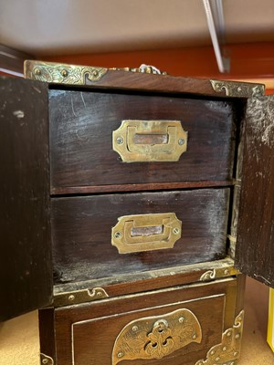 Lot 71 - A pair of Chinese table top cabinets
