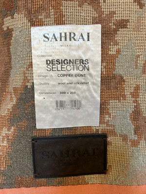 Lot 424 - A Sahrai Milano 'Copper Dune' wool and silk relief rug