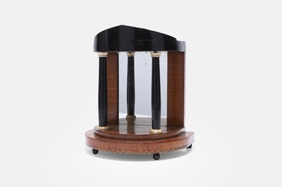 Lot 256 - An inlaid architectural rosewood tabernacle