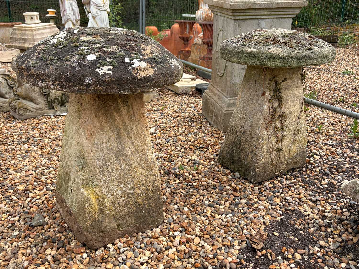 Lot 555 - Two staddle stones