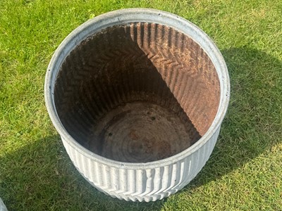 Lot 551 - Two galvanised 'Dolly' tubs