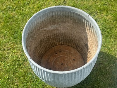 Lot 551 - Two galvanised 'Dolly' tubs