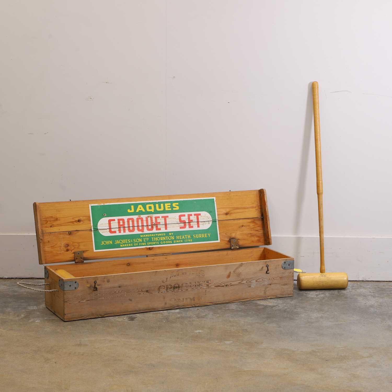 Lot 322 - A Jacques croquet set