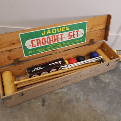 Lot 322 - A Jacques croquet set