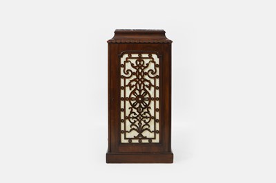 Lot 624 - A Victorian marble-topped rosewood cabinet