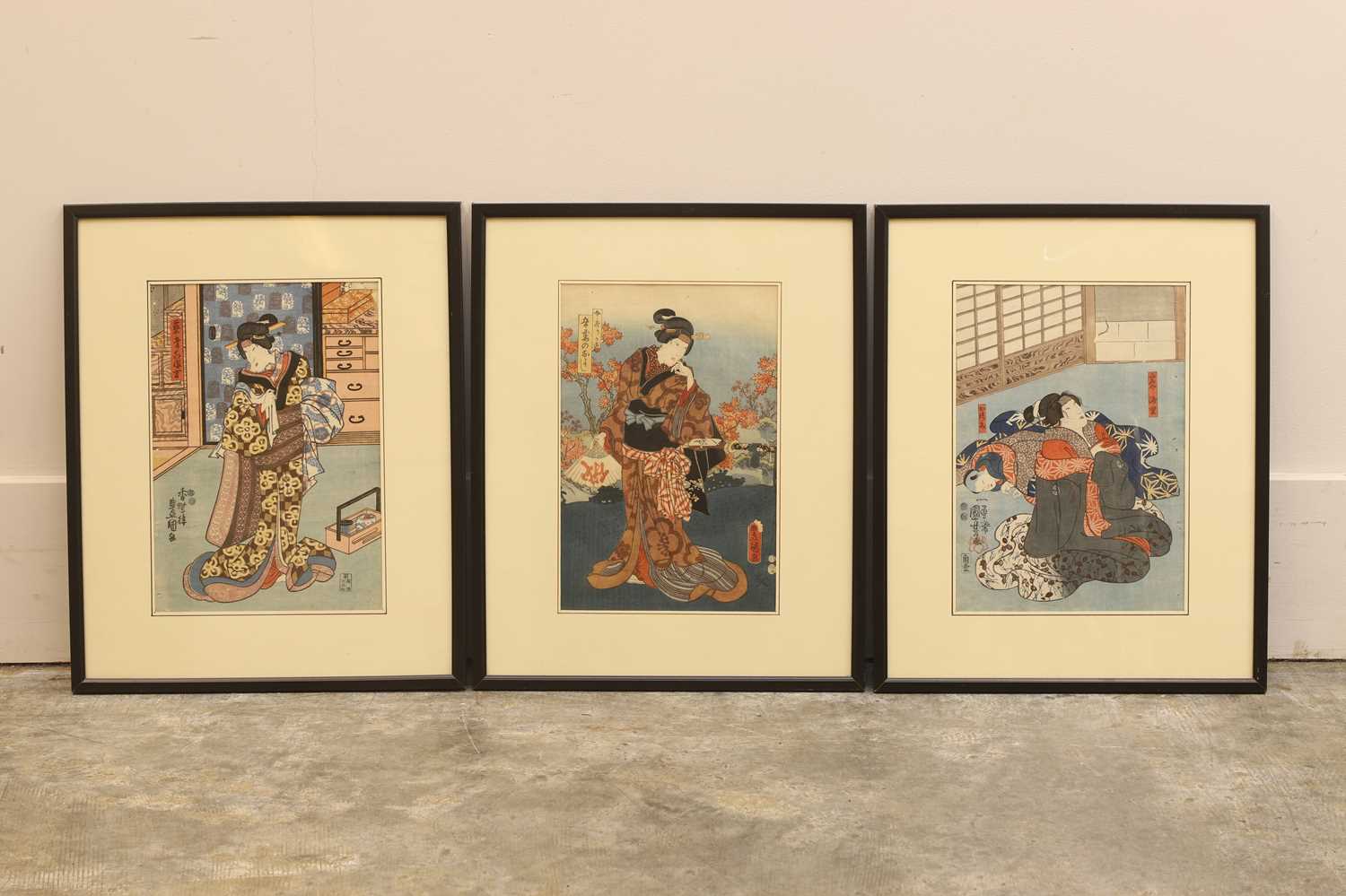 Lot 57 - Three Japanese woodblock prints