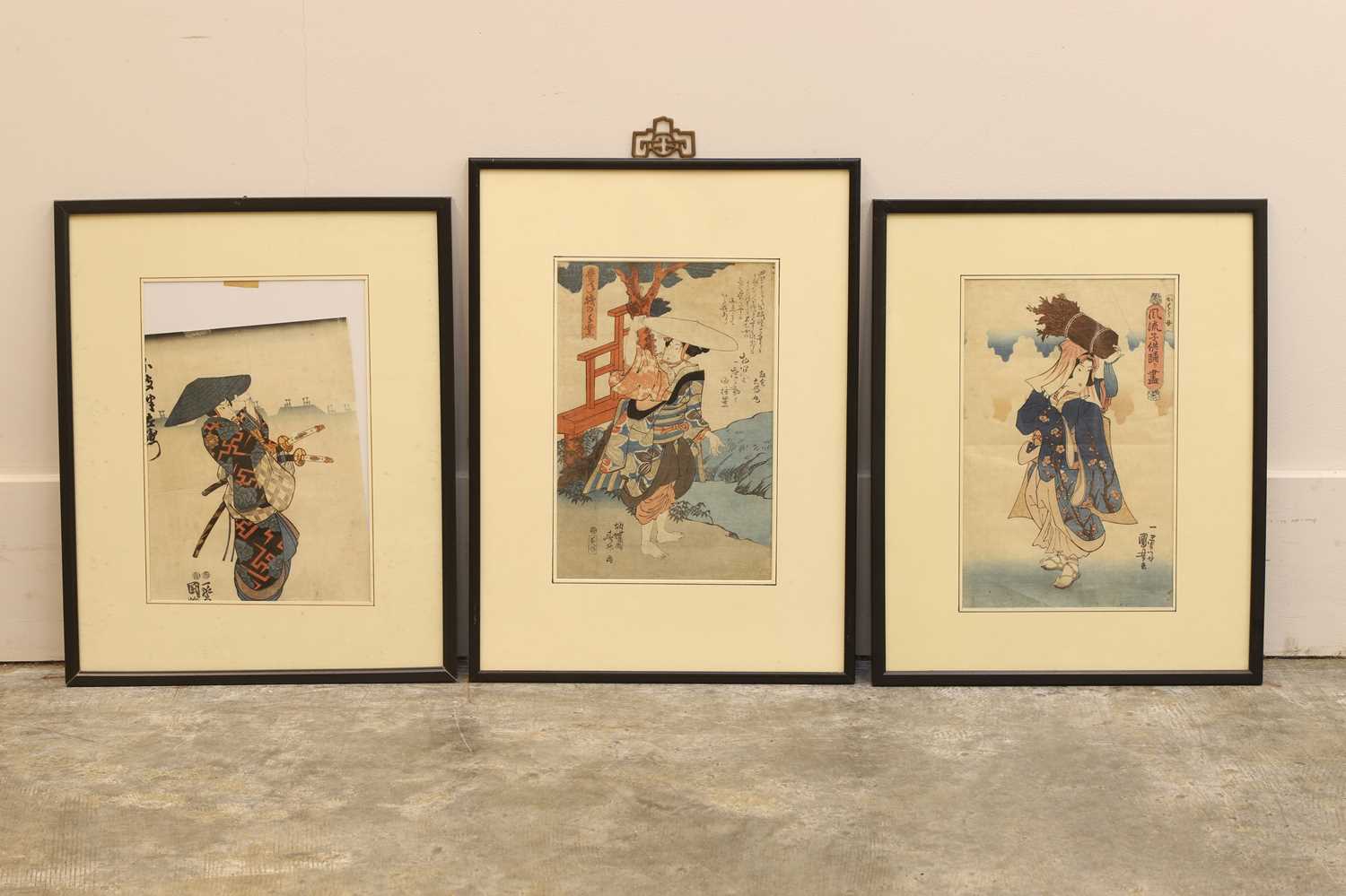 Lot 56 - Three Japanese woodblock prints