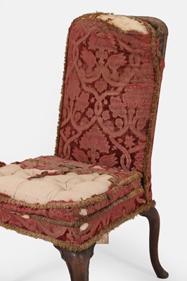 Lot 215 - A George I walnut upholstered side chair