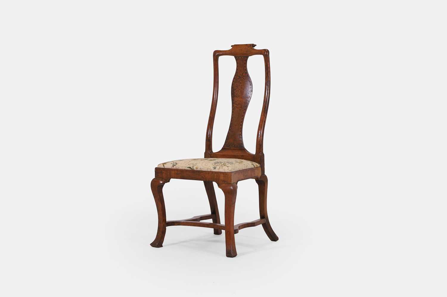 Lot 218 - A George I walnut side chair
