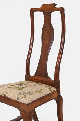 Lot 218 - A George I walnut side chair