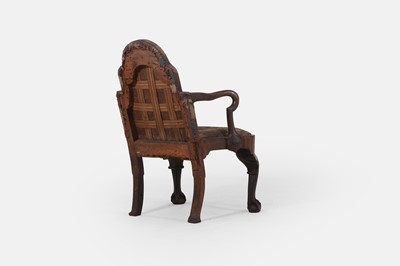 Lot 221 - A George II walnut armchair