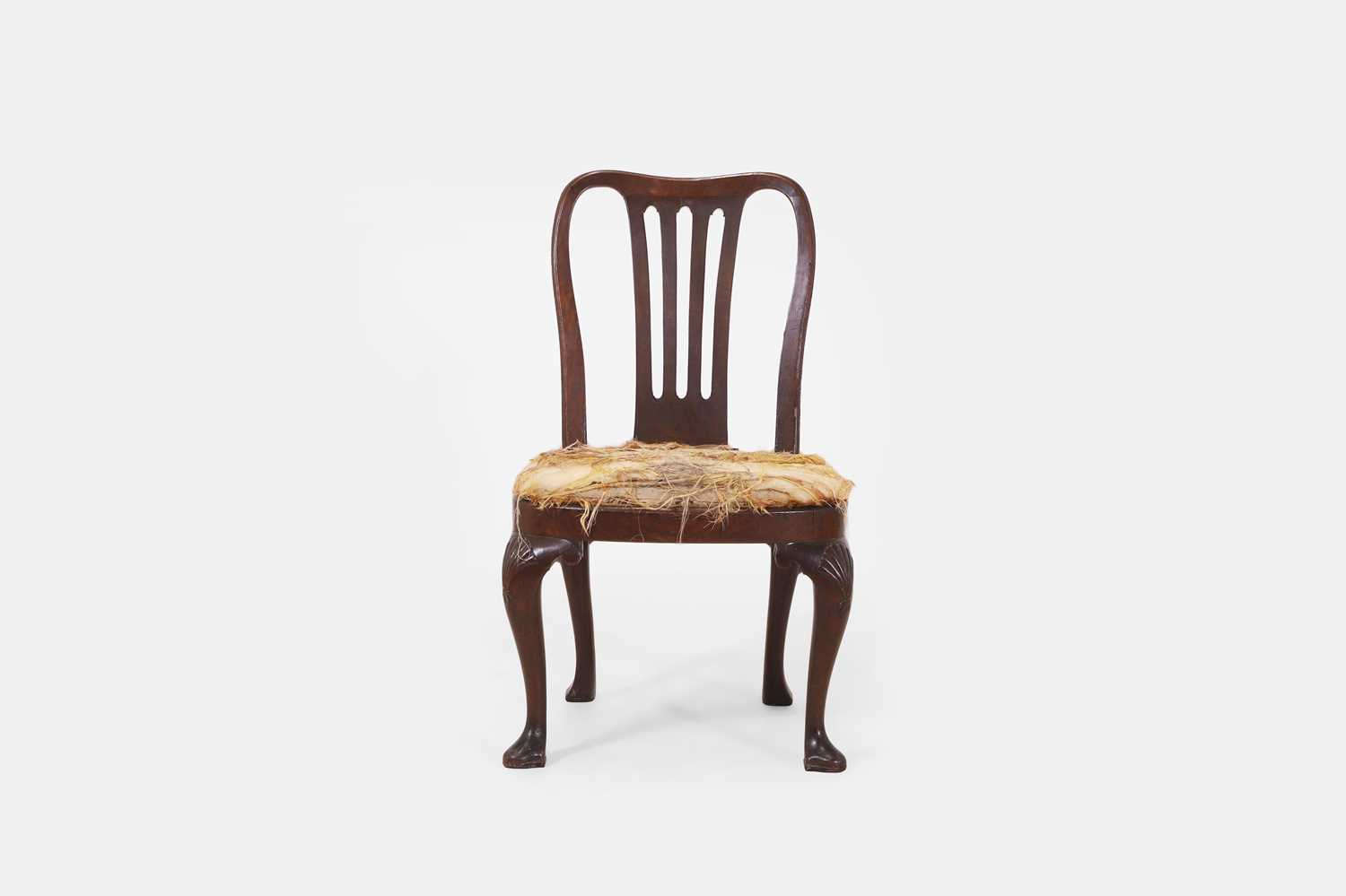 Lot 222 - A George II walnut side chair attributed to Giles Grendey