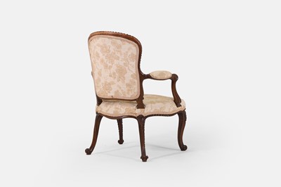 Lot 226 - A George III simulated mahogany armchair