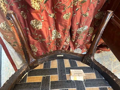 Lot 226 - A George III simulated mahogany armchair