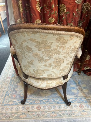 Lot 226 - A George III simulated mahogany armchair