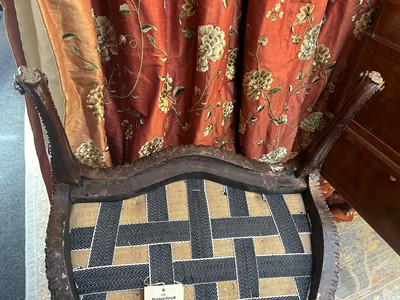Lot 226 - A George III simulated mahogany armchair