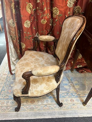 Lot 226 - A George III simulated mahogany armchair