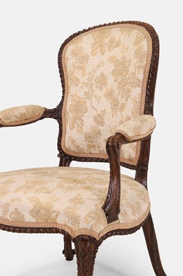 Lot 226 - A George III simulated mahogany armchair