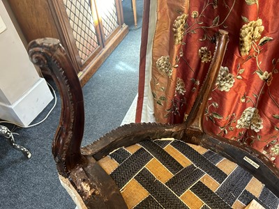 Lot 226 - A George III simulated mahogany armchair