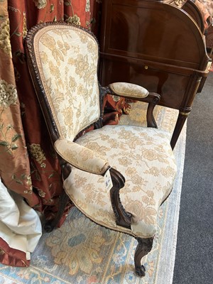 Lot 226 - A George III simulated mahogany armchair
