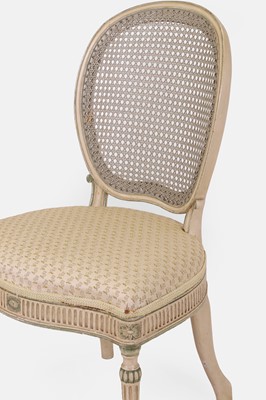 Lot 231 - A George III painted beech side chair