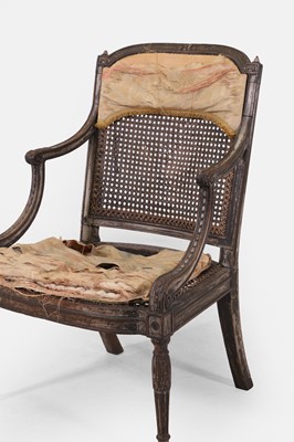 Lot 227 - A George III beech armchair