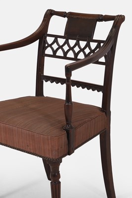 Lot 238 - A Regency mahogany armchair