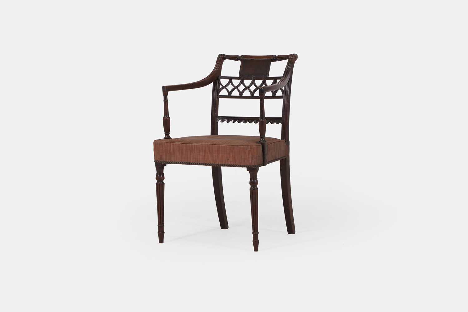 Lot 238 - A Regency mahogany armchair