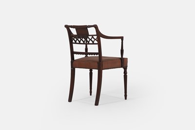 Lot 238 - A Regency mahogany armchair