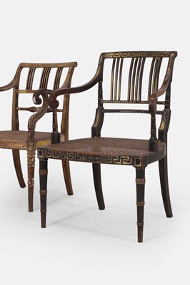 Lot 239 - Two Regency beech armchairs