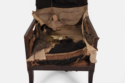 Lot 242 - A George IV mahogany upholstered bergère armchair