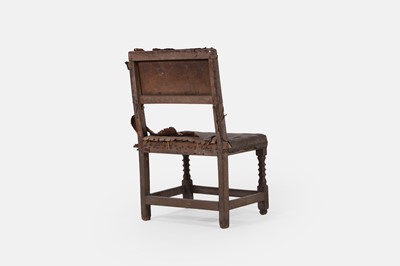 Lot 210 - An oak backstool or side chair