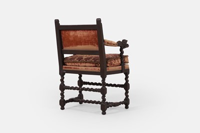 Lot 211 - A William and Mary-style walnut armchair