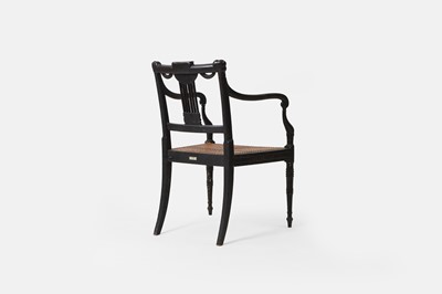 Lot 237 - A Regency beech armchair
