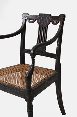 Lot 237 - A Regency beech armchair