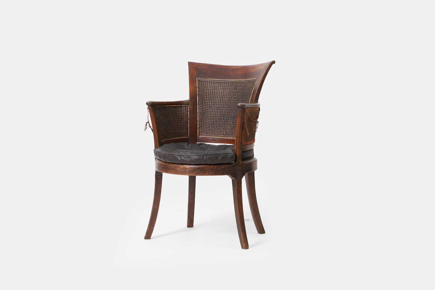 Lot 240 - A Regency hardwood armchair