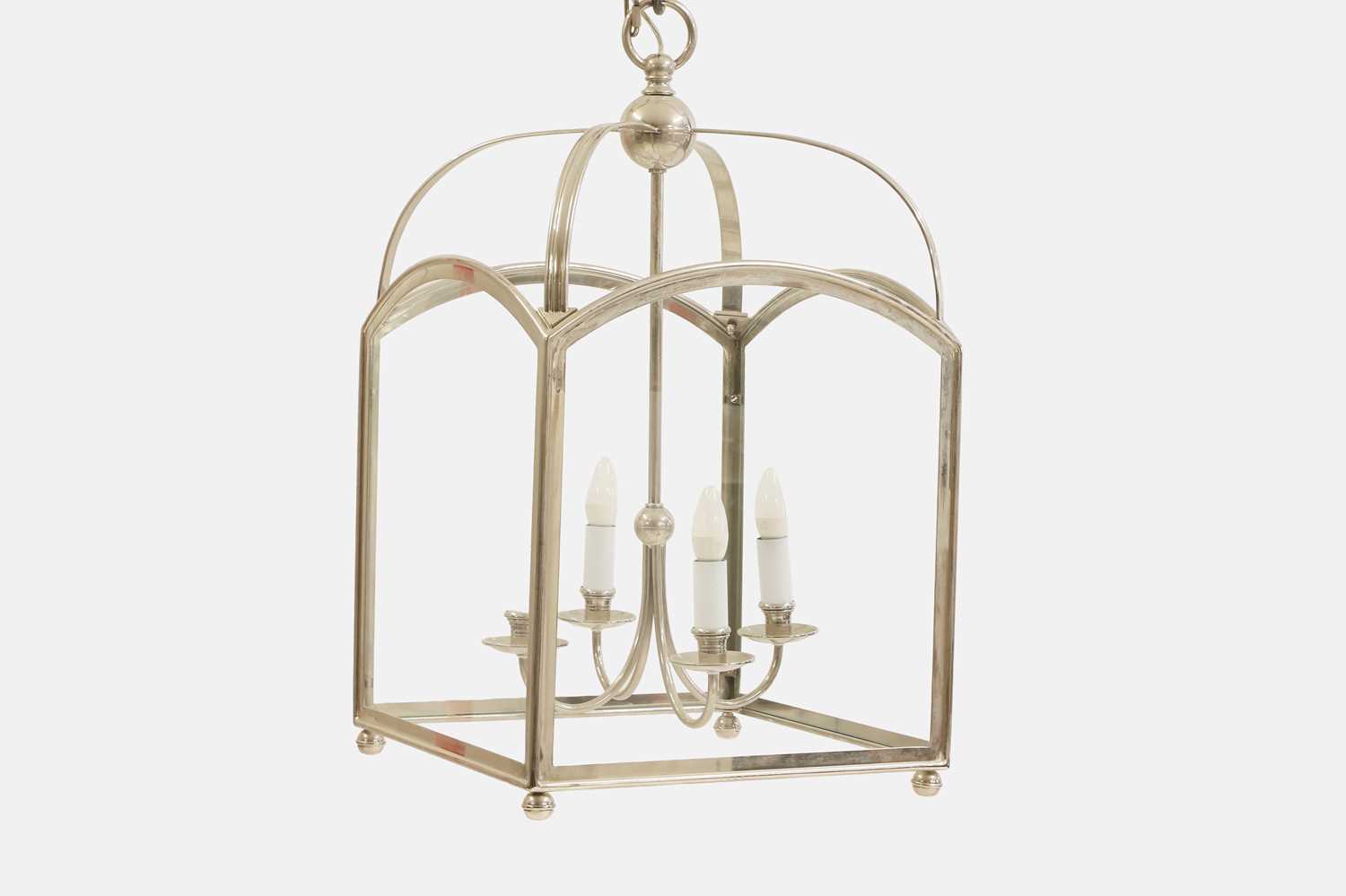 Lot 542 - A pair of four-branch hall lanterns