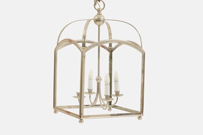 Lot 417 - A pair of four-branch hall lanterns