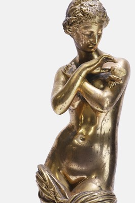 Lot 311 - A gilt-bronze figure of Venus