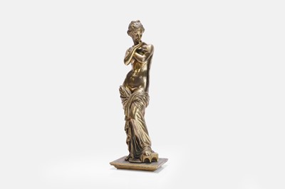 Lot 250 - A gilt-bronze figure of Venus