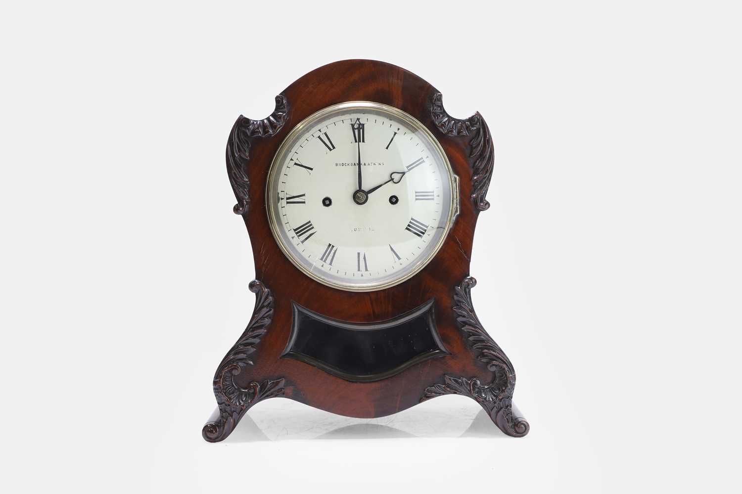 Lot 497 - A Regency mahogany bracket clock