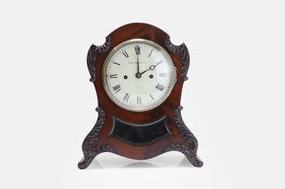 Lot 497 - A Regency mahogany bracket clock