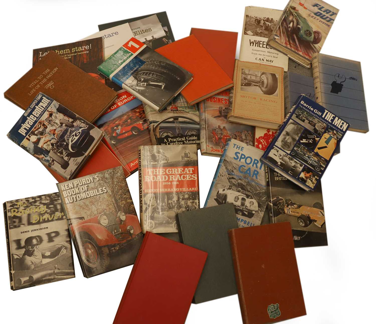 Lot 40 - A group of early motor racing-related books