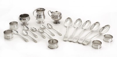 Lot 15 - A group of silver items