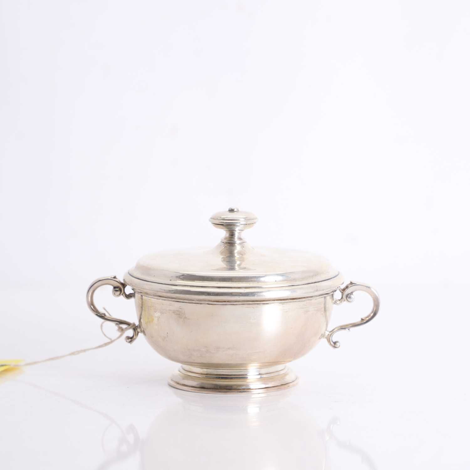 Lot 6 - A silver lidded muffin dish