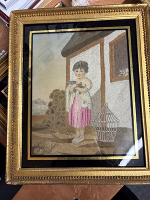 Lot 136 - Three Regency needlework pictures