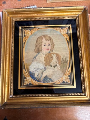 Lot 136 - Three Regency needlework pictures