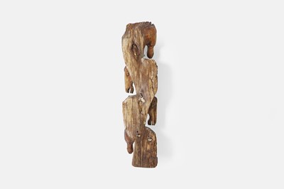 Lot 56 - A carved pitch pine appliqué
