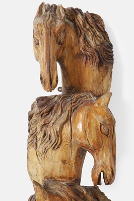 Lot 56 - A carved pitch pine appliqué