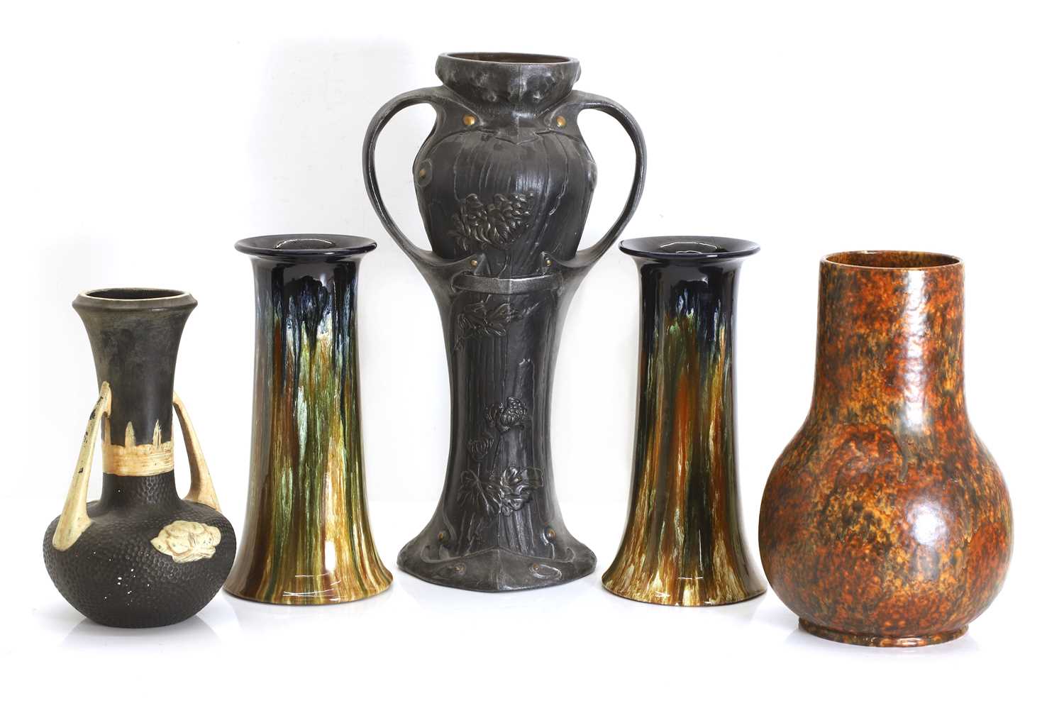 Lot 123 - A group of Bretby British art pottery vases